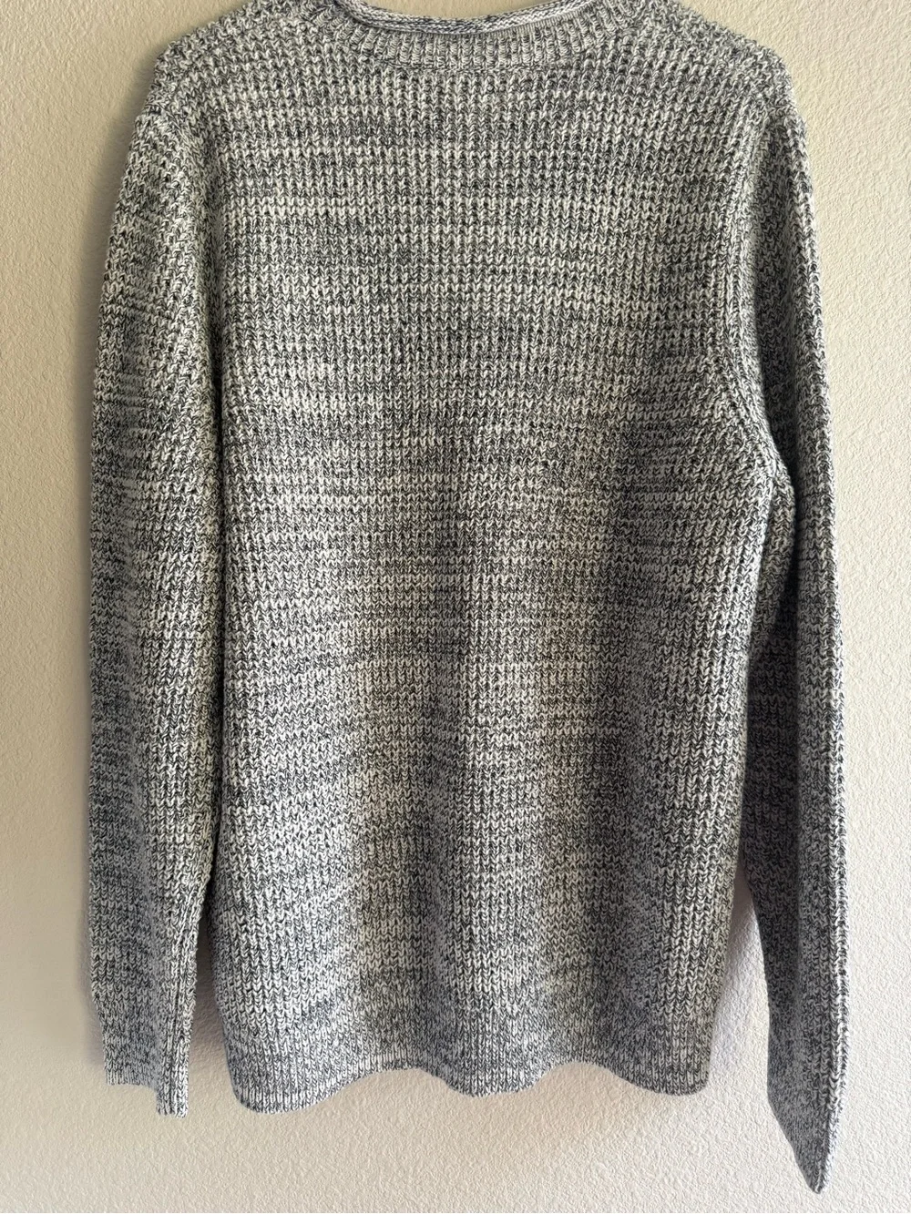 L.L.Bean Men's Organic Cotton Waffle Rollneck Crew Sweater Size Large